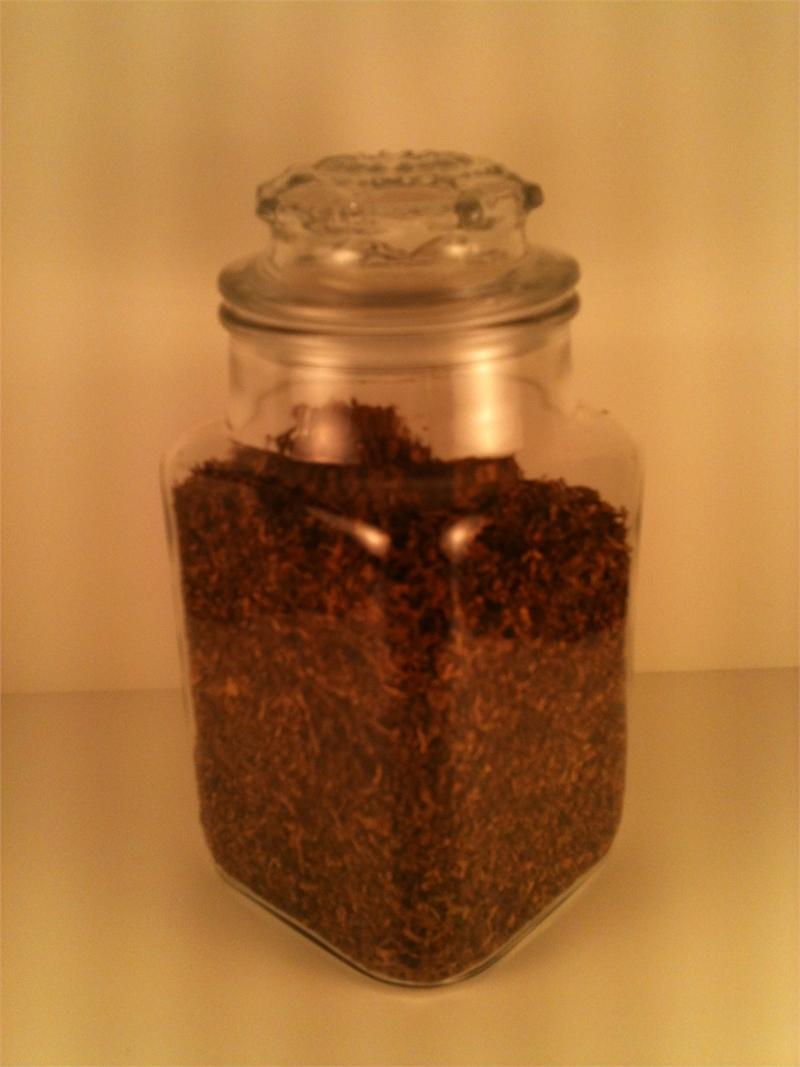 Tobacco Jar Clear Glass